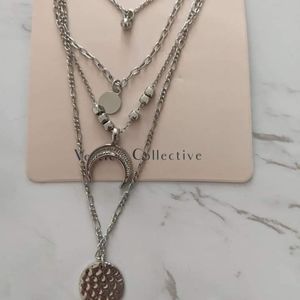 4 Strand Moon Necklace by Vertical Collective